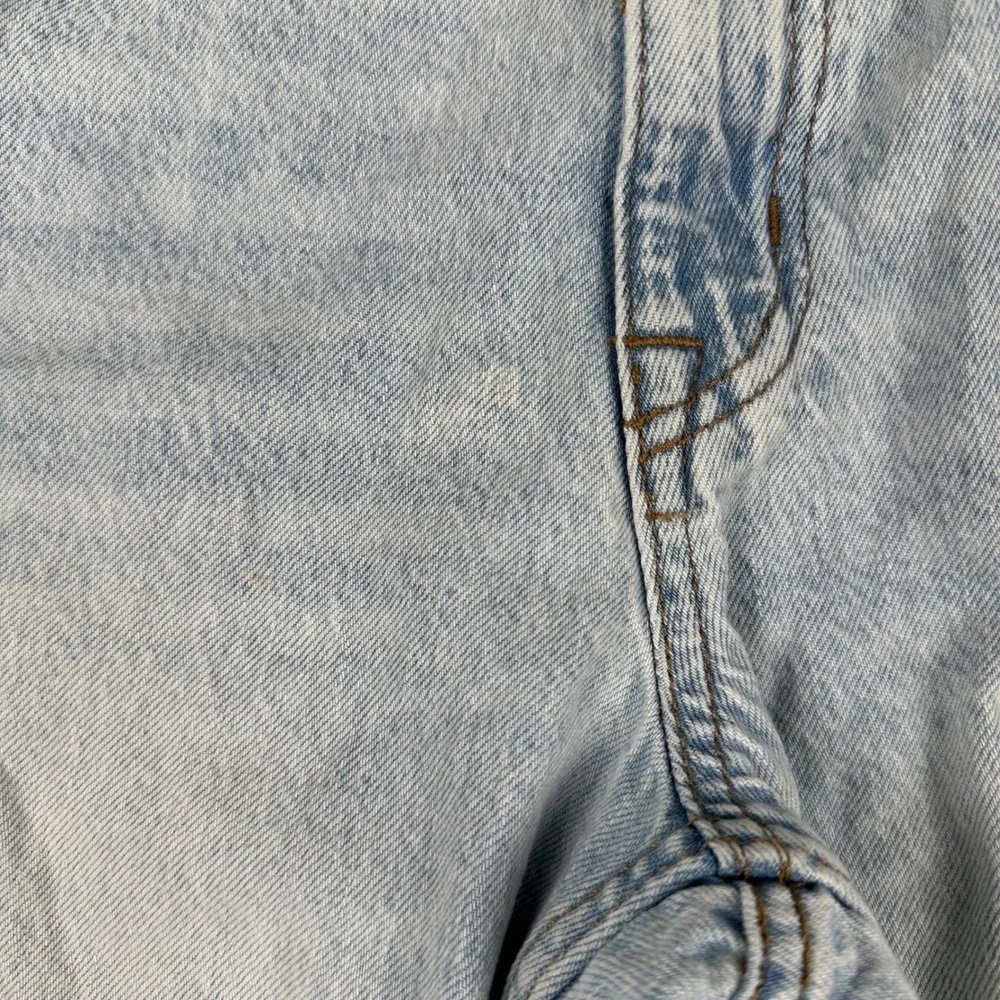 Aeropostale High Rise Baggy Jeans Size 2 Short‎ Light Wash Blue Denim Wide Leg